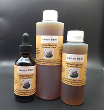 Load image into Gallery viewer, Lemon Balm Glycerite Non-Alcohol Tincture Double Extract Pure and Potent Handmade Small Batches Vegan Gluten Free Bumbling Acres Farm