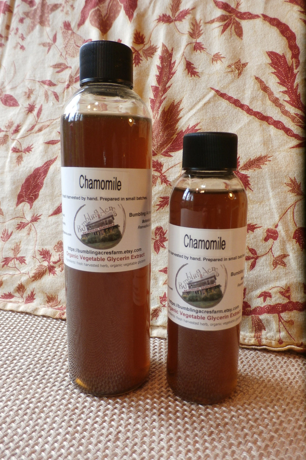 Chamomile Glycerite Organic, Double-Extract Concentrated, Non-Alcohol