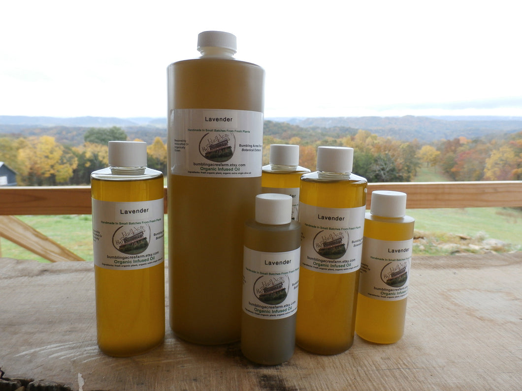 Lavender Herbal Organic Oil, Double-Infused, Concentrated, Non-GMO